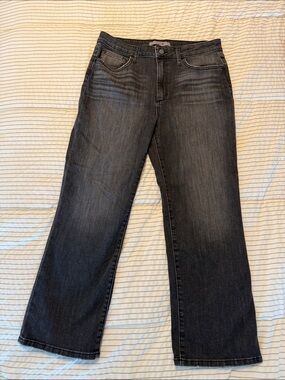 Joe's Jeans Black Boot-Cut Jeans with Subtle Fading